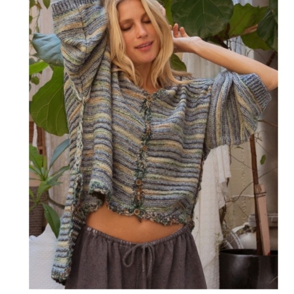 🐑POL Clothing Hi Lo Oversized Lounging Sweater - Picture 3 of 16